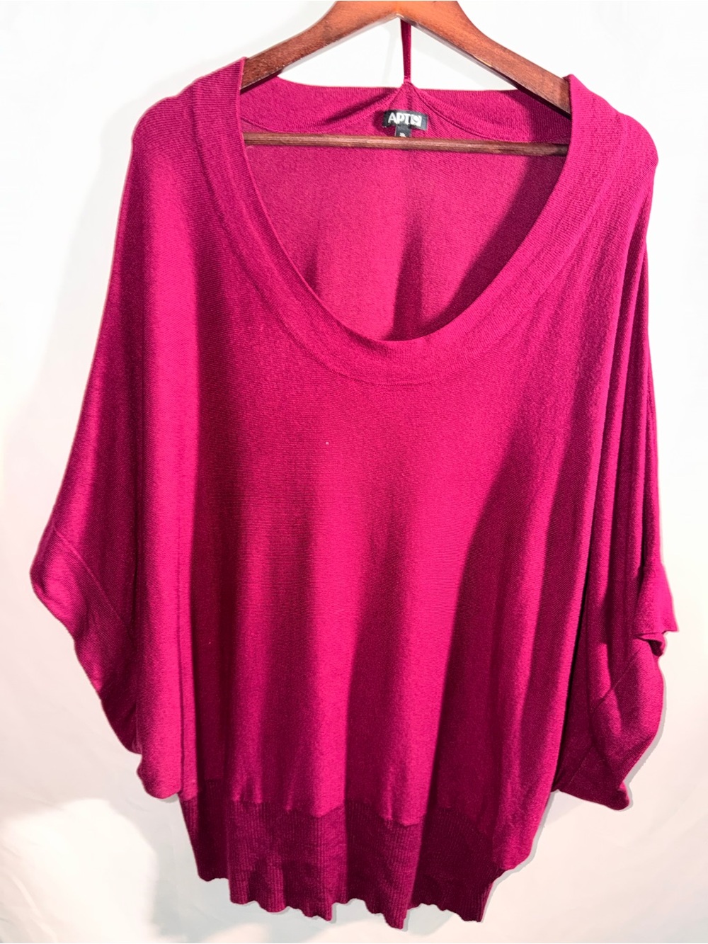 Apt. 9 Wine Red Knit kimono Top size XL
